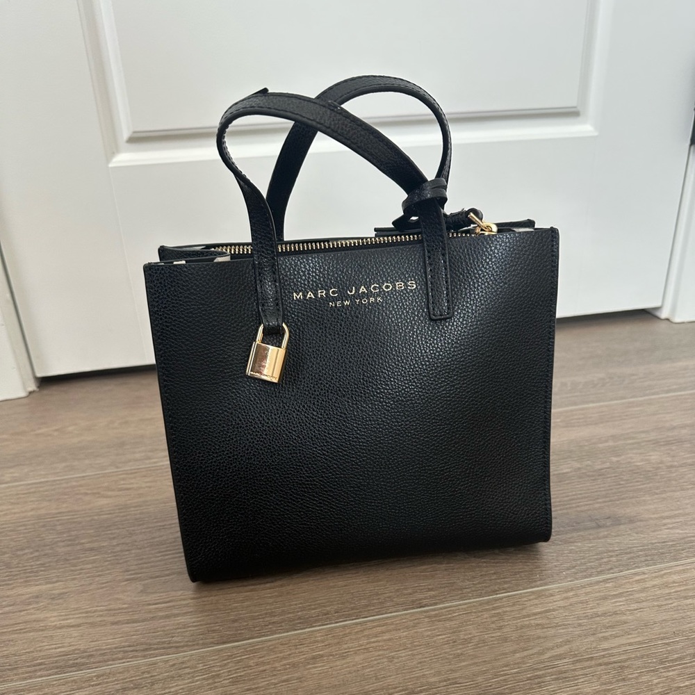 Marc Jacobs Mini Grind Coated Leather Satchel